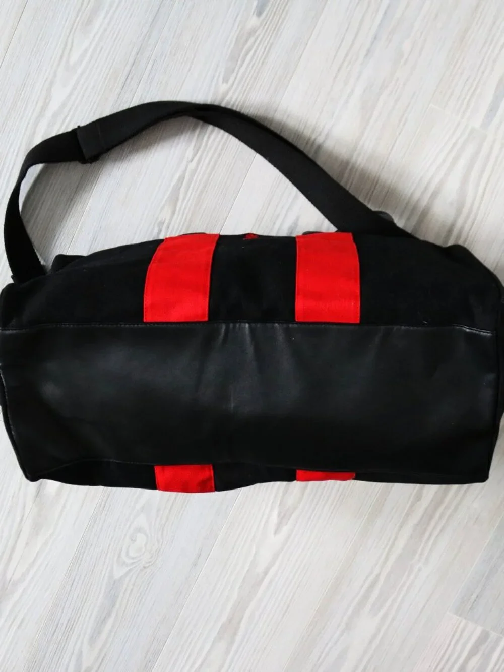 Polo Ralph Lauren Duffel Bag Black Red Big Pony Weekender Travel Carry-On
